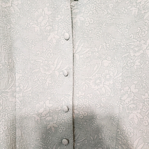 Orchid Rose vintage cropped floral blouse … - Picture 3 of 8